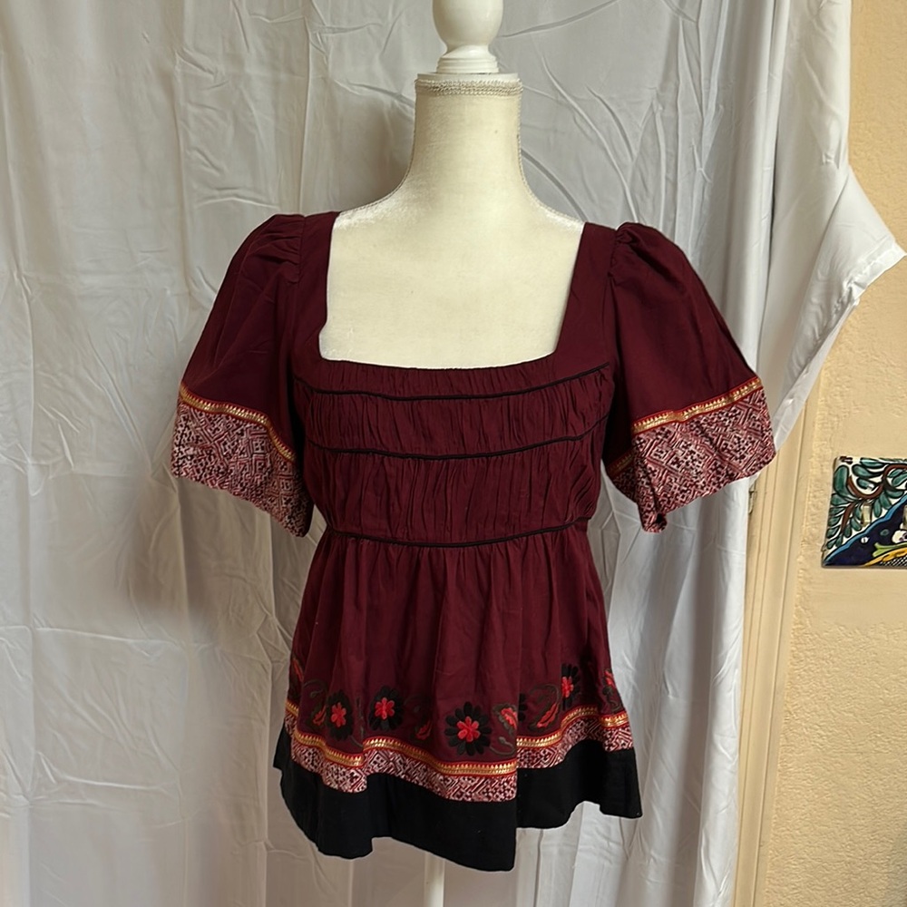 NWOT Elegant Anthropologie Ruched Women's  Top